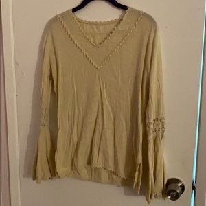 Hippie Bell Sleeved White Shirt